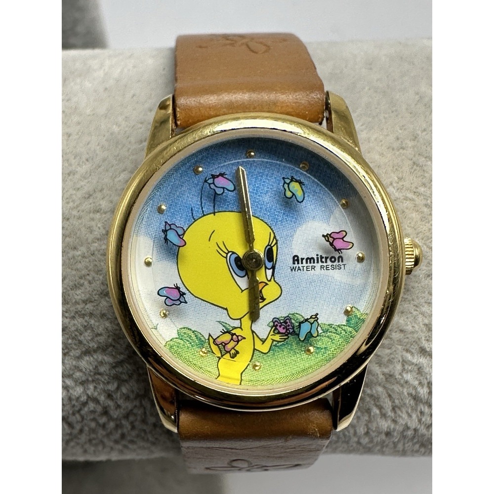 Armitron Tweety Bird Ladies Watch‎ 2200/341 New Battery 26MM 7" G51